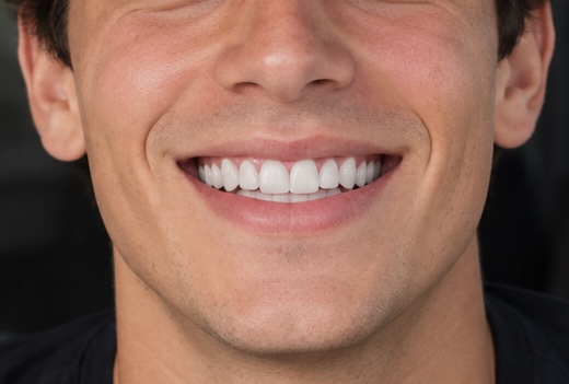 Después: dientes blancos, alineados y proporcionados